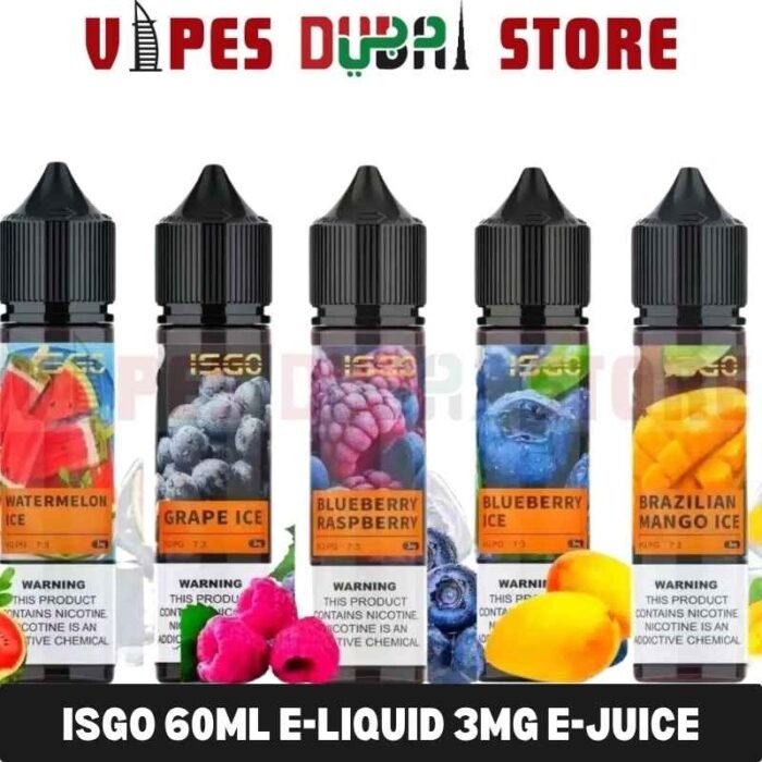 Isgo 60ml E-Liquid 3mg E-juice in UAE