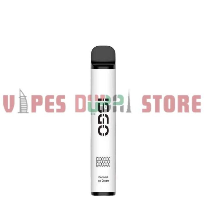 Isgo Vegas 2800 Puffs 20Mg Disposable Vape In UAE Coconut Ice Cream