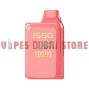 Isgo bar 10000 Puffs 50Mg Disposable Vape In UAE Peach Ice
