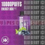 KK ENERGY Box 10000 Puffs 50mg Nicotine Disposable Vape in Dubai BLUEBERRY ICE