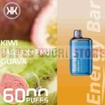 KK Energy EnergyBar KiwiPassionFruitGuava 6000puffs 600mAh