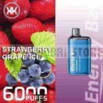 KK Energy EnergyBar StrawberryGrapeIce 6000puffs 600mAh