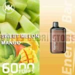 KK Energy EnergyBar SweetMelonMango 6000puffs 600mAh