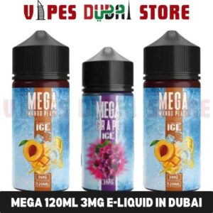 MEGA 120ml 3mg E-liquid in Dubai