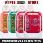 OXBAR G8000 2% & 5% 8000 Puffs Disposable Vape In Dubai