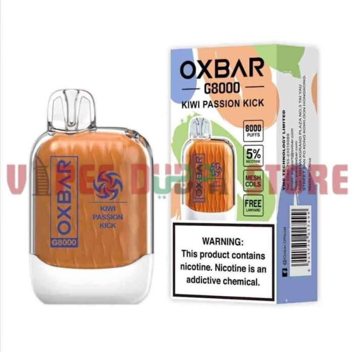 OXBAR G8000 2% & 5% 8000 Puffs Disposable Vape In Dubai KIWI PASSION KICK