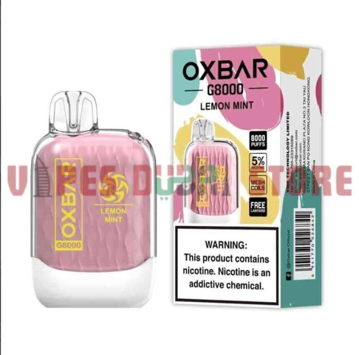 OXBAR G8000 2% & 5% 8000 Puffs Disposable Vape In Dubai LEMON MINT
