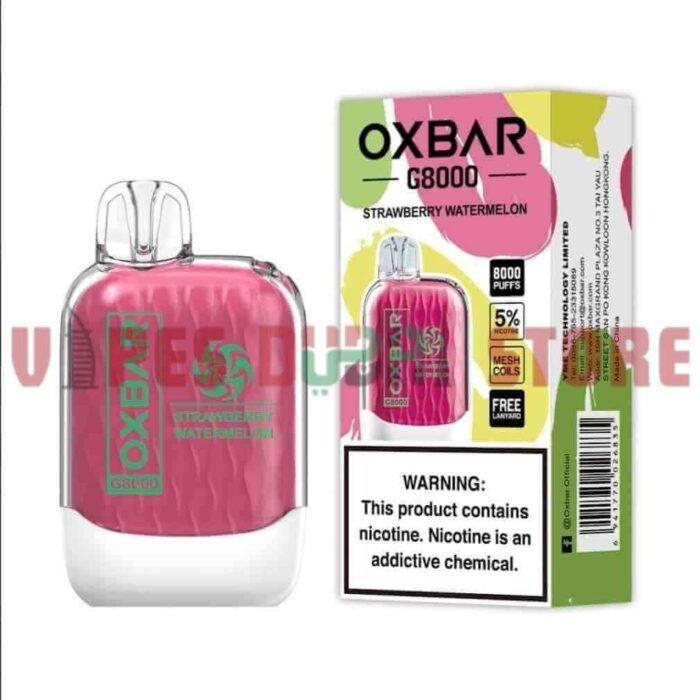 OXBAR G8000 2% & 5% 8000 Puffs Disposable Vape In Dubai STRAWBERRY WATERMELON