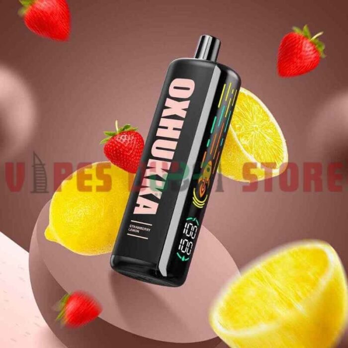 OXBAR Oxhukka 25000 Puffs 5MG Disposable Vape in Dubai Strawberry Lemon