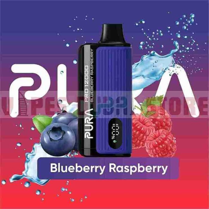 PURA PRO 12000 Puffs Price in Dubai Blueberry Raspberry