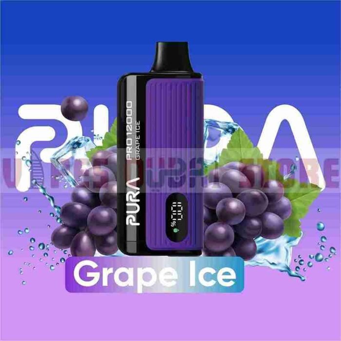 PURA PRO 12000 Puffs Price in Dubai Grape Ice