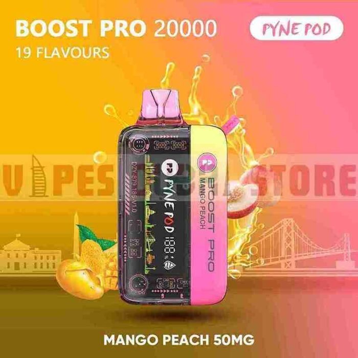 PYNE POD BOOST PRO 20000 Puffs Price in Dubai MANGO PEACH