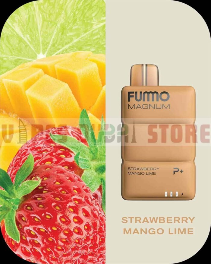 STRAWBERRY MANGO LIME FUMMO Magnum 8000 Puffs 2 Disposable Vape in Dubai