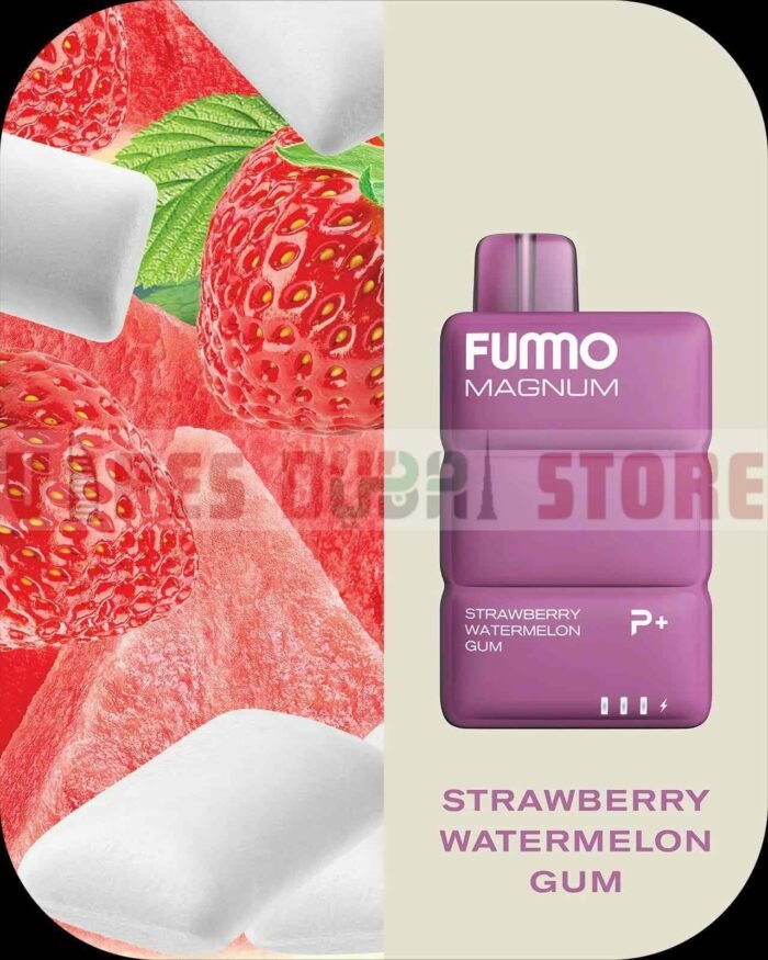 STRAWBERRY WATERMELON GUM FUMMO Magnum 8000 Puffs 2 Disposable Vape in Dubai