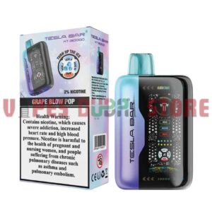 TESLA Bar XT 30000 Puffs 20MG Disposable Vape in Dubai Grape Blow Pop