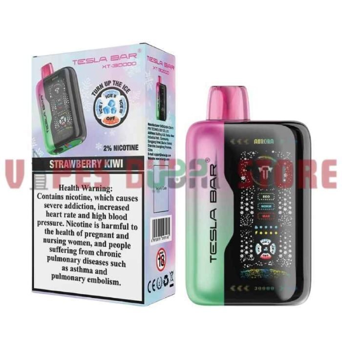 TESLA Bar XT 30000 Puffs 20MG Disposable Vape in Dubai Strawberry Kiwi