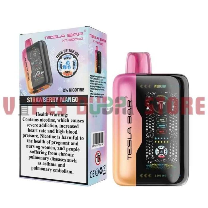 TESLA Bar XT 30000 Puffs 20MG Disposable Vape in Dubai Strawberry Mango
