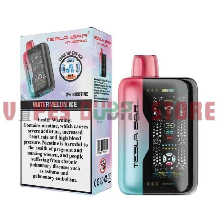 TESLA Bar XT 30000 Puffs 20MG Disposable Vape in Dubai Watermelon Ice