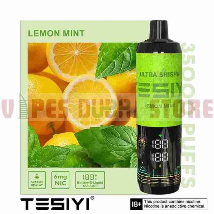 TESYI ULTRA SHISHA 35000 PUFFS LEMON MINT