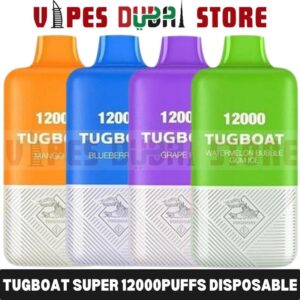 Tugboat Super 12000Puffs Disposable 1.0ohm Rechargeable Vape in Dubai