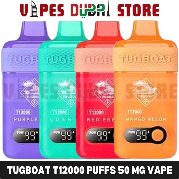 Tugboat T12000 puffs 50 MG rechargeable vape in Dubai uae