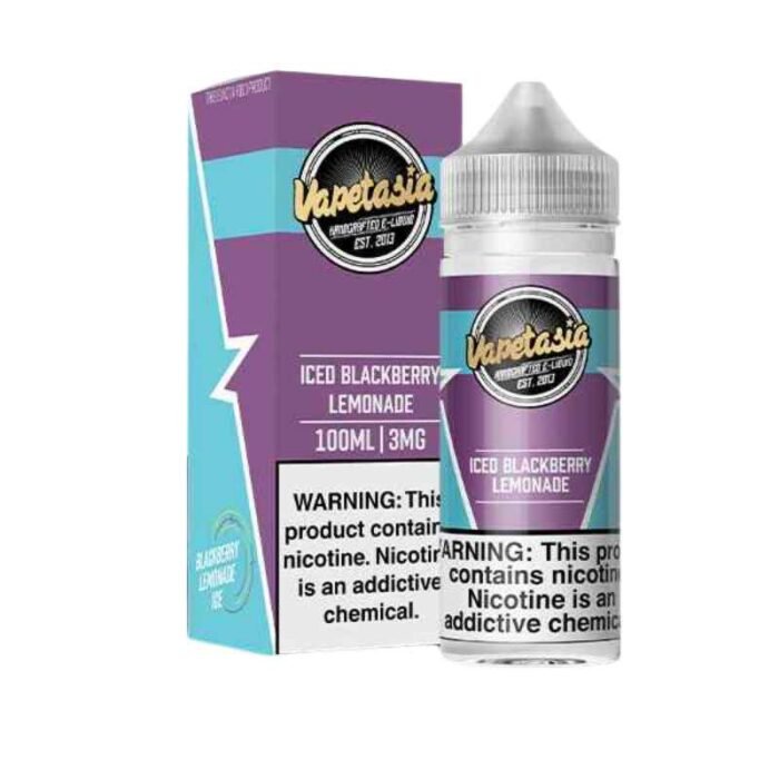 VAPETASIA Killer Kustard 100ml 3mg Vape Juice in Dubai Iced Blackberry Lemonade