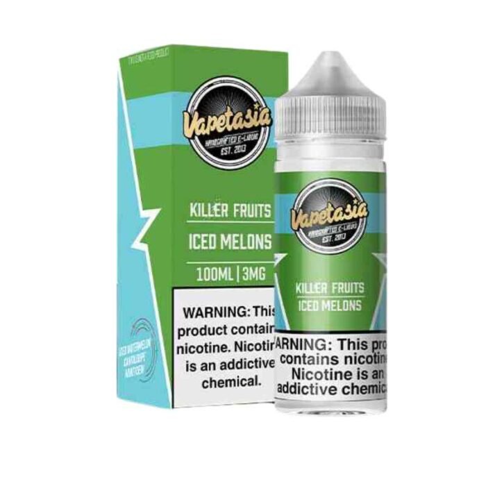 VAPETASIA Killer Kustard 100ml 3mg Vape Juice in Dubai Iced Melons