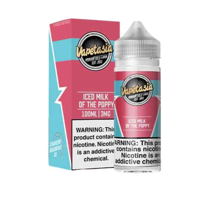 VAPETASIA Killer Kustard 100ml 3mg Vape Juice in Dubai Iced Milk of the Poppy