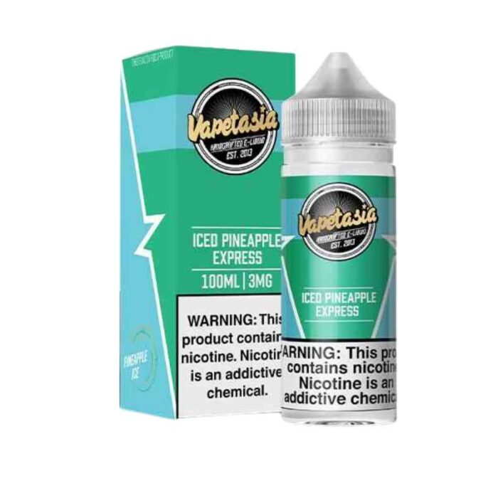 VAPETASIA Killer Kustard 100ml 3mg Vape Juice in Dubai Iced Pineapple Express