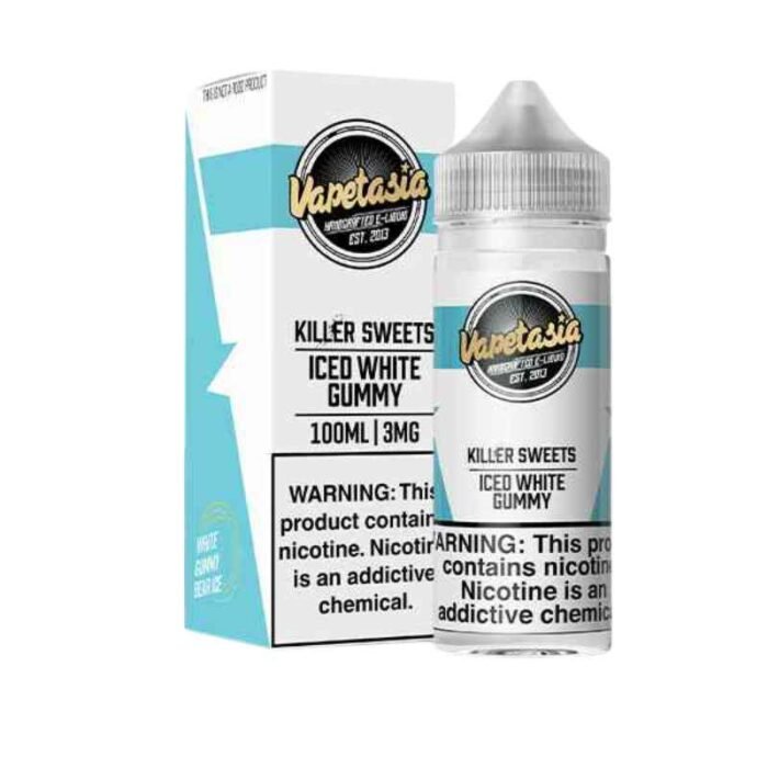 VAPETASIA Killer Kustard 100ml 3mg Vape Juice in Dubai Iced White Gummy