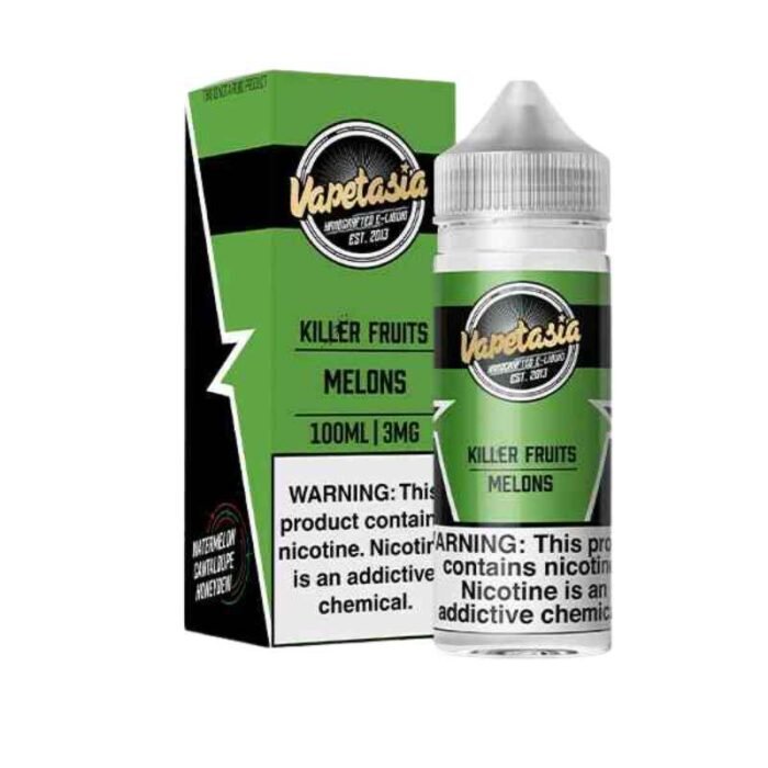 VAPETASIA Killer Kustard 100ml 3mg Vape Juice in Dubai Melons