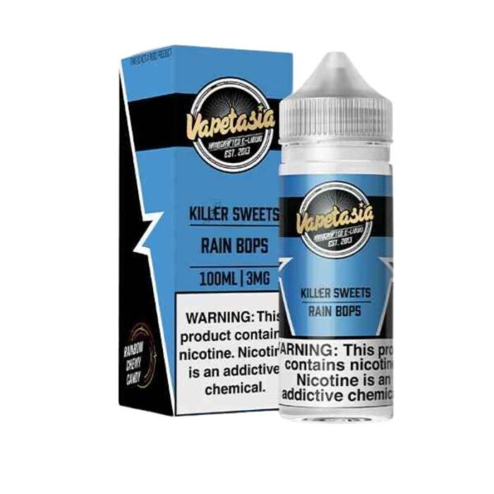 VAPETASIA Killer Kustard 100ml 3mg Vape Juice in Dubai Rain Bops