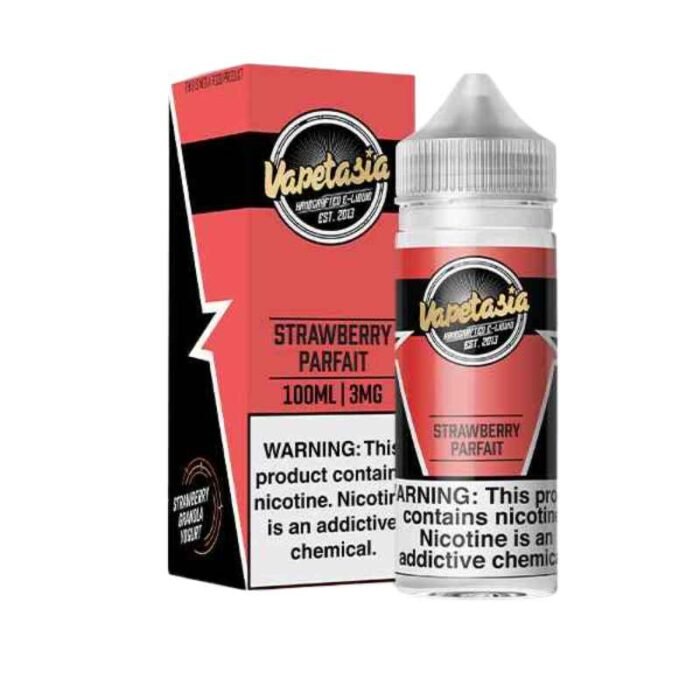 VAPETASIA Killer Kustard 100ml 3mg Vape Juice in Dubai Strawberry Parfait