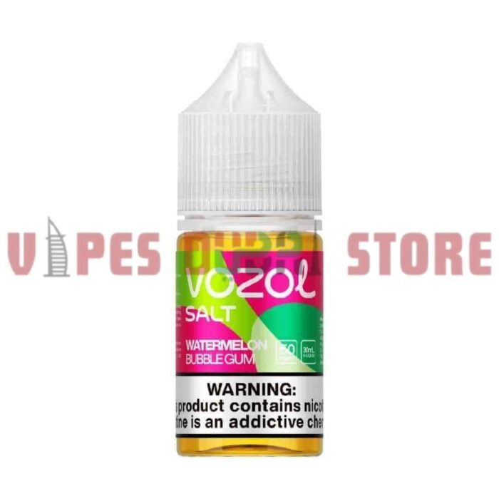 VOZOL Salt Nicotine 30ML E-Liquid 50mg in Dubai WATERMELON BUBBLE GUM