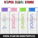 VOZOL Star 12K 12000 Puffs 5% Disposable Vape in Dubai