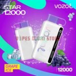 VOZOL Star 12K 12000 Puffs 5% Disposable Vape in Dubai GRAPE ICE