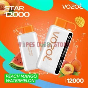 VOZOL Star 12K 12000 Puffs 5% Disposable Vape in Dubai PEACH MANGO WATERMELON