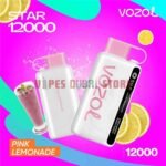 VOZOL Star 12K 12000 Puffs 5% Disposable Vape in Dubai PINK LEMONADE