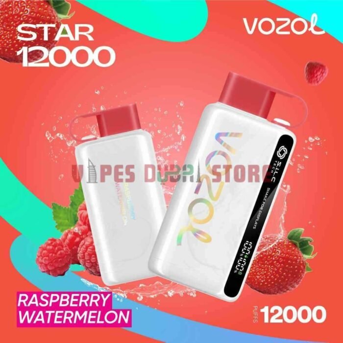 VOZOL Star 12K 12000 Puffs 5% Disposable Vape in Dubai RASPBERRY WATERMELON