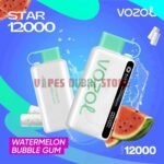 VOZOL Star 12K 12000 Puffs 5% Disposable Vape in Dubai WATERMELON BUBBLE GUM