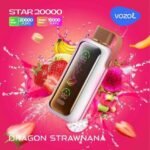 VOZOL Star 20000 Puffs 50MG Disposable Vape in Dubai DRAGON STRAWNANA