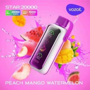 VOZOL Star 20000 Puffs 50MG Disposable Vape in Dubai PEACH MANGO WATERMELON