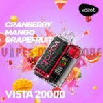 VOZOL VISTA 20000 Puffs Disposable Vape in Dubai CRANBERRY MANGO GRAPEFRUIT