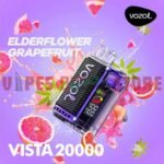 VOZOL VISTA 20000 Puffs Disposable Vape in Dubai ELDERFLOWER GRAPEFRUIT