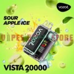 VOZOL VISTA 20000 Puffs Disposable Vape in Dubai SOUR APPLE ICE