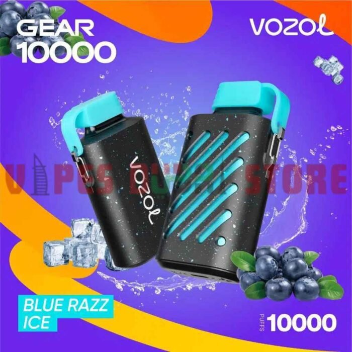 Vozol Gear 10000 Puffs 50mg Disposable Vape In Dubai Blue Razz Ice