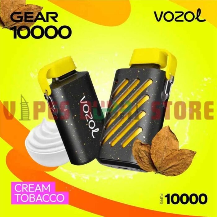 Vozol Gear 10000 Puffs 50mg Disposable Vape In Dubai Cream Tobacco