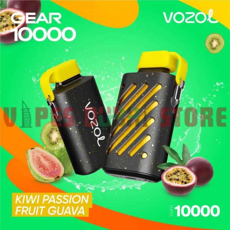 Vozol Gear 10000 Puffs 50mg Disposable Vape In Dubai Kiwi Passion Fruit Guava