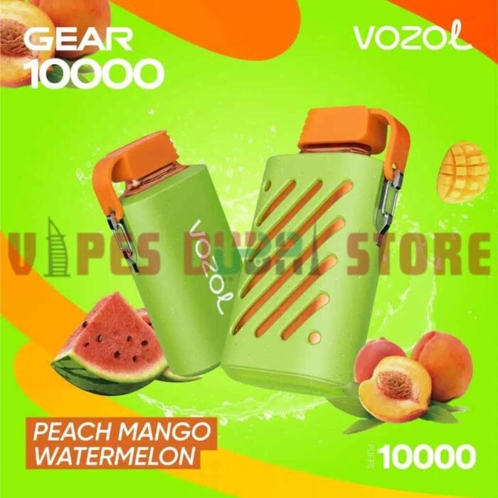Vozol Gear 10000 Puffs 50mg Disposable Vape In Dubai Peach Mango Watermelon