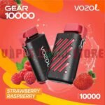 Vozol Gear 10000 Puffs 50mg Disposable Vape In Dubai Strawberry Raspberry
